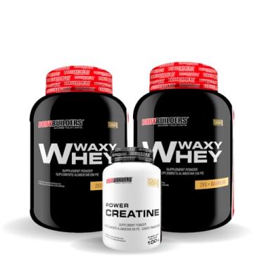 Imagem de Kit 2x Waxy Whey 2kg + Power Creatina 100g - Bodybuilders (Baunilha)