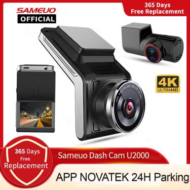 Imagem de Sameuo-Frente e Traseira Dash Cam  UHD2160P  Gravador de Vídeo  Estacionamento 24H  Automático