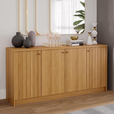 Imagem de Buffet para Sala de Jantar MDF 4 Portas Lia Marrom