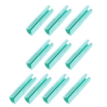 Imagem de Muloo 10 peças prendedores de lençol de plástico suporte de lençol antiderrapante braçadeira de colcha, prendedores, colchão, colchão, clipes de lençol verde nórdico