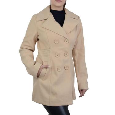 Imagem de Casaco Feminino Facinelli By Mooncity Médio Areia - 610245-Feminino