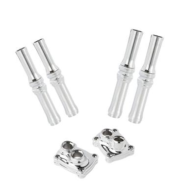 Imagem de M Maintenanse Capa de elevação de haste para Harley Twin Cam Street Glide Road King Electra Glide Tri Ultra Dyna Fit Street Bob Softail Fatboy 99-17 (Touring 17-23 Softail 18-23 (Chrome))