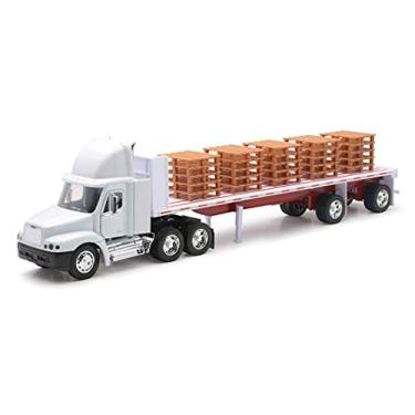 Imagem de New Ray Freightliner Century With Pallets, 1:32, Branco