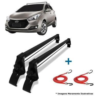 Imagem de Rack de teto hb20 hach sedan 2012 a 2020 + 2 elástico carga
