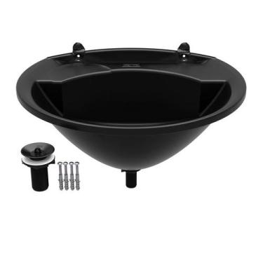 Imagem de Lavatorio de Plastico Pia para banheiro lavabo pequeno econômico Branc