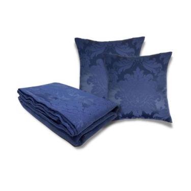 Imagem de Kit Peseira Xale Jogo de Cama Com 2 Capas de Almofada - MUMUDECOR, 131