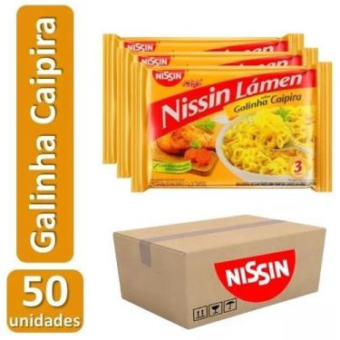 Imagem de Macarrão Instantâneo Galinha Caipira Nissin Miojo 85g Cx 50