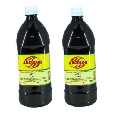 Imagem de Corante Líquido Azul 960ml Kit 2 Unidades - ARCOLOR