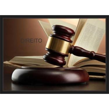 Imagem de Quadro Decorativo Escritório De Direito Advocacias Com Moldura - Vital