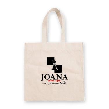 Imagem de Sacola de Algodão Cru Personalizada de Dia das Mães - Rainha, Mãe - 30