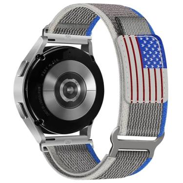 Imagem de WestEagle Pulseira de nylon para trilha compatível com Samsung Galaxy Watch 6/5/4/Active 2 de 40 mm e 44 mm/Watch 6 Classic de 43 mm e 47 mm/Watch 5 Pro de 45 mm/Watch 4 Classic de 42 mm e 46 mm,