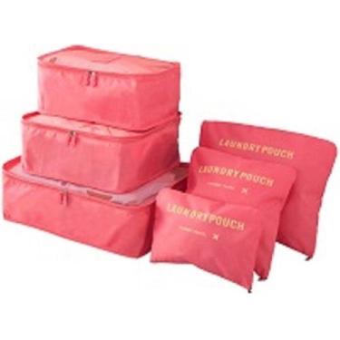 Imagem de 6 Kit 6 Peças Necessaire Organizadora Mala Viagem Travel Bag - OEM, Co