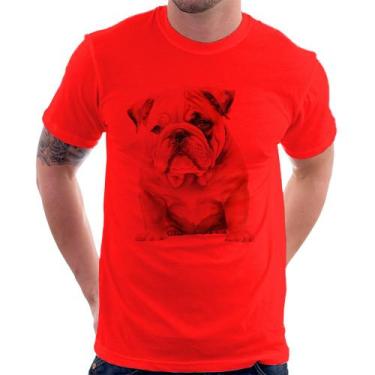 Imagem de Camiseta Bulldog-Inglês - Foca na Moda, Vermelho, GGG