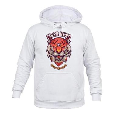 Imagem de Moletom Estampado Inverno Tiger Hear - Surprass, Branco, M