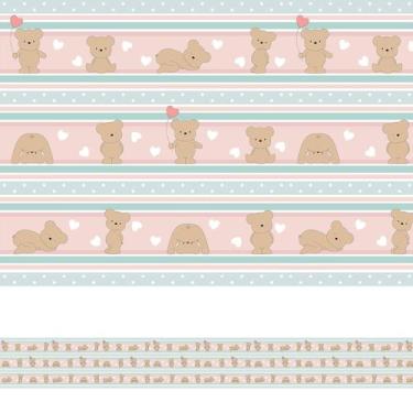 Imagem de Faixa de Parede Ursinhos para Quarto de Bebê 10mx10cm - Quartinhos