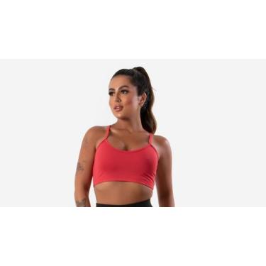 Imagem de kit com 2 Top Fitness Feminino Nadador Alça Fina sem bojo Academia - b