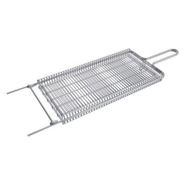 Imagem de Grelha Aramada para Pão de Alho e Cortes Especiais em Aço Cromado 75x2