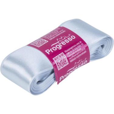 Imagem de Fita de Cetim 38MM 10M Prata 084 - Fitas Progresso