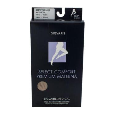 Imagem de Meia Calça Materna Sigvaris Select Comfort Premium 20-30 mmHg Ponteira