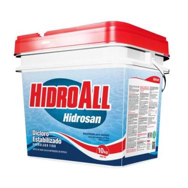 Imagem de Cloro Granulado Hidrosan Plus 10kg Hidroall para Piscina