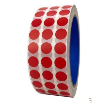 Imagem de Etiqueta Selo Bolinha Colorida 10mm  Rolo Com 1000 Adesivos - Etiqueta