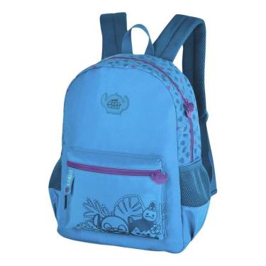 Imagem de Mochila De Costas Escolar Stitch Azul Claro