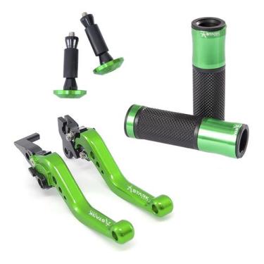 Imagem de Kit Manete Manopla Peso Tampa Nmax 160 Nmax 160 Nmax 160 - Stark Race,