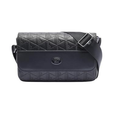 Imagem de Lacoste Bolsa Crossover com monograma, Preto, One Size, Bolsa Crossover com monograma
