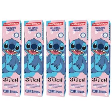 Imagem de 5X GEL DENTAL INFANTIL STITCH SABOR MORANGO 50G -DENTALCLEAN