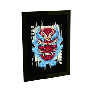 Imagem de Quadro Decorativo Mascara Oni Estilo Anime Games Quarto Sala Decoração Poster