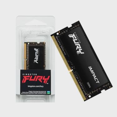 Imagem de Memoria Ram Kingston Fury Impact 16GB DDR4 2666MT/s para Notebook - KF426S16IB/16
