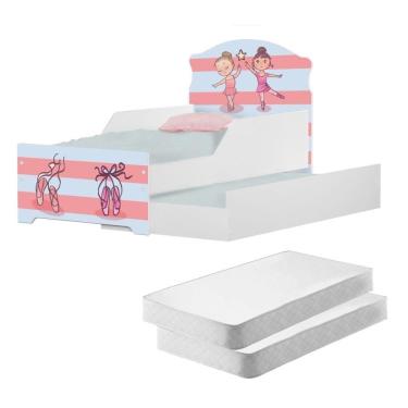 Imagem de Mini Cama Infantil Com Auxiliar Com Colchões