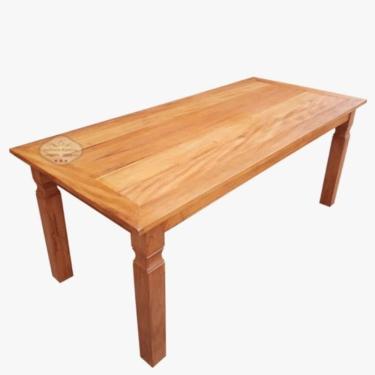 Imagem de Mesa Rustica Em Madeira 200x90 Peroba Rosa