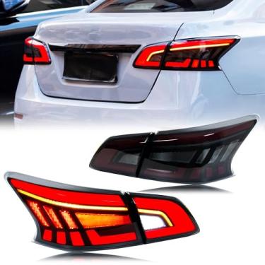 Imagem de inginuity time Luzes traseiras LED para Nissan Sentra 2013-2019 B17 Start-up Animação Sequencial Luzes traseiras Conjunto de acessórios