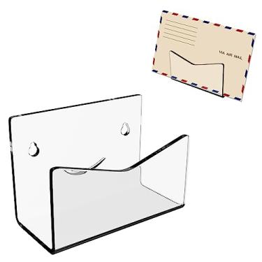 Imagem de Boloyo Porta-Correspondências De Acrílico Dupla Utilização, Organizador Transparente Parede Para Bancada, Classificador Cartas Escritório Doméstico E Escola, Envelope Preenchimento Contas Documentos
