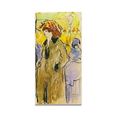 Imagem de Murais Woman On The Street Diego Rivera – Arte de realismo socialista mexicano, muralista do século 1046, coleção clássica do museu de Nova York para decoração de casa 70 x 140 cm