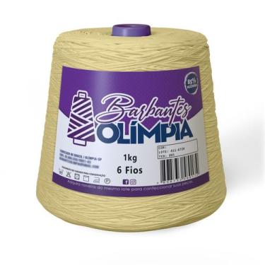 Imagem de Barbante Olímpia Fio 6 1Kg - Barbantes Olímpia, Amarelo Claro