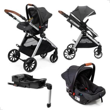 Imagem de Carrinho de Bebê Bebê Conforto Com Assento Reversível Preto - Infanti,