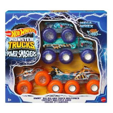 Imagem de Monster Trucks Hot Wheels Powersmashers Big Rig Mattel Hyj29, Mega wre