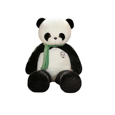 Imagem de Urso Panda Gigante de Pelúcia 1m Macio e Abraçável, Presente Encantador para Namorados, Crianças e Decoração de Quartos