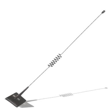 Imagem de Antena Decorativa para Parte Superior Paralama Modelo Celular Retro para Carro Veículo Universal 300mm Parte Dianteira Sem Sinal