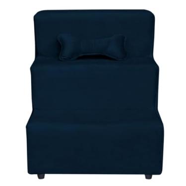 Imagem de Escadas Escadinha para Pet 3 Degraus Gato e Cachorro(Azul Marinho)