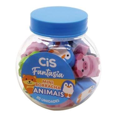 Imagem de Borracha Decorada Cis Fantasia Mini Animais (S) - SERTIC
