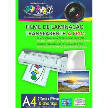 Imagem de Plastico Para Plastificacao Filme A4 Transp.Laminacao Frio - OFF PAPER