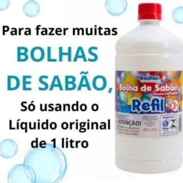Imagem de Brinquedo Maquina Automática Lança Bolha De Sabão Colorido Infantil - 