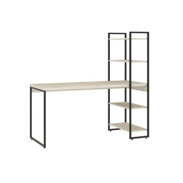 Imagem de Mesa C/estante Alta 150x64x147cm C/04 Prateleiras Snow /