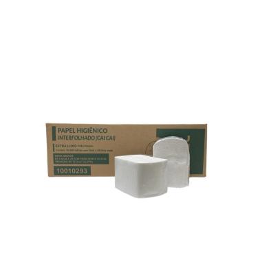 Imagem de Papel Higiênico Interfolhado Cai-Cai Folha Simples Ipel