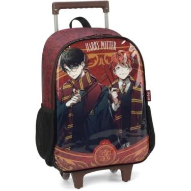 Imagem de Mochila Infantil Com Rodinha Harry Potter G Vinho 107051