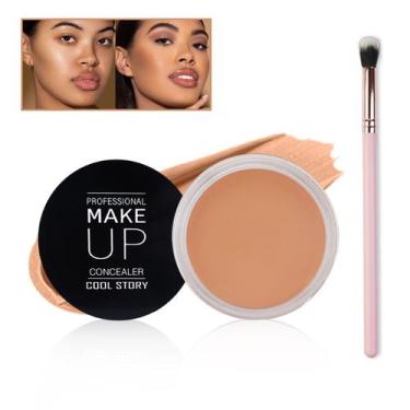 Imagem de Corretivo QIUFSSE Under Eye, cobertura total, maquiagem impermeável