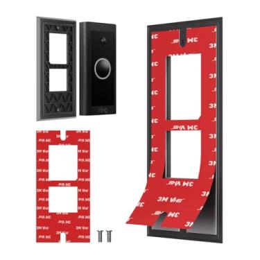 Imagem de Suporte de campainha de vídeo adesivo para campainha de vídeo com fio (versão 2021) – Acessórios de suporte de campainha de anel para apartamentos, escritórios, casas